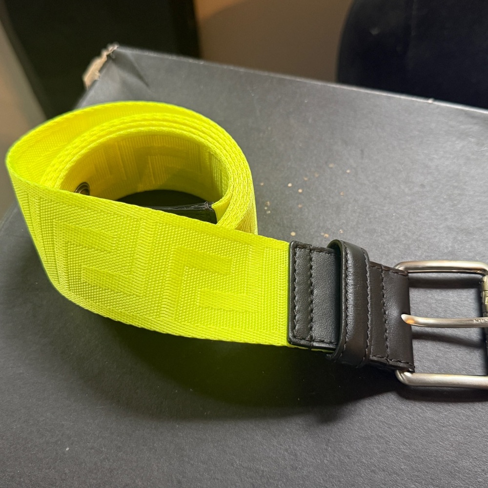 Versace Neon Yellow Men's Belt